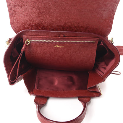 3.1 Phillip Lim 3.1 Textured Calfskin Medium Pashli Satchel Red 6 of 14