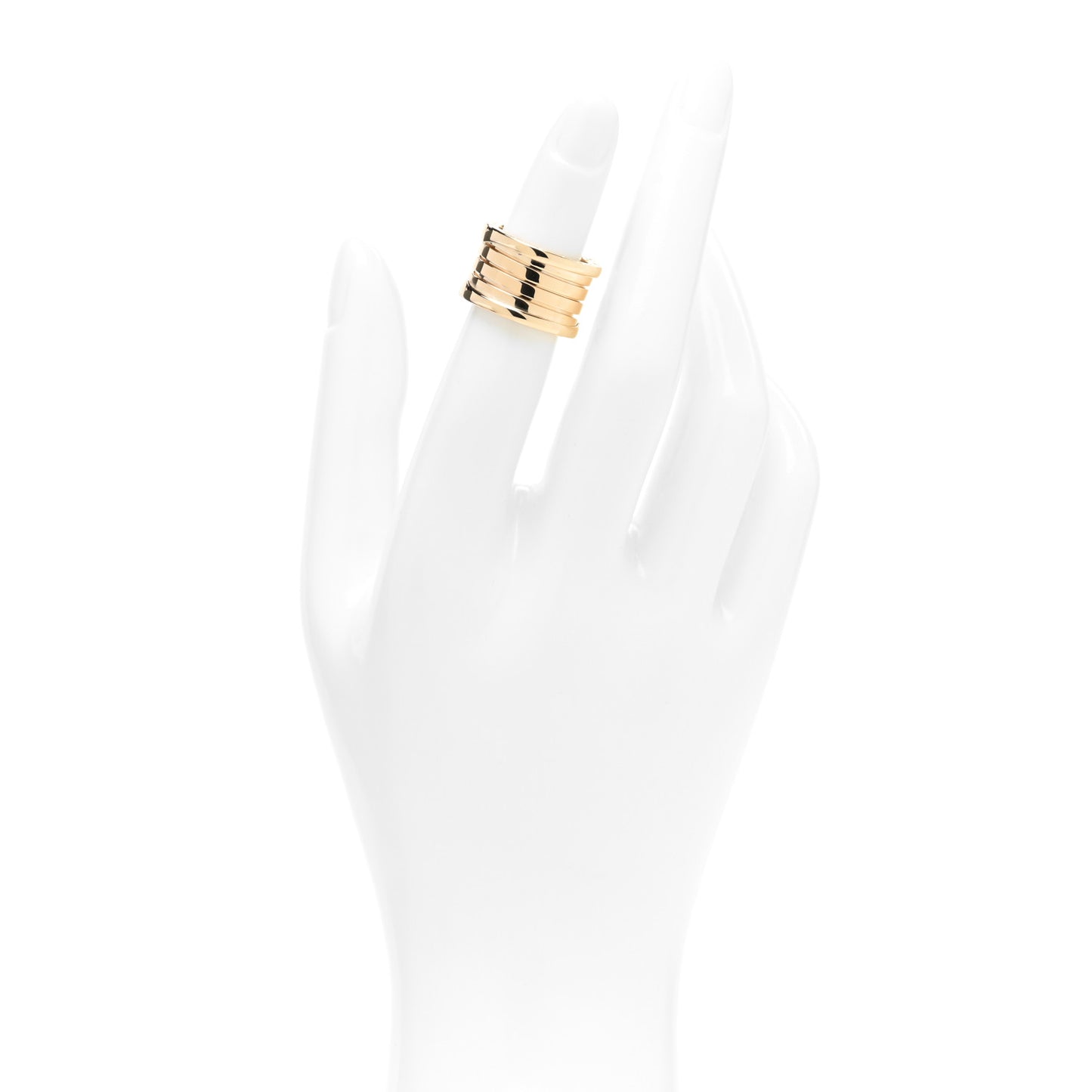18K Yellow Gold B.Zero1 Four-Band Ring 48 4.5