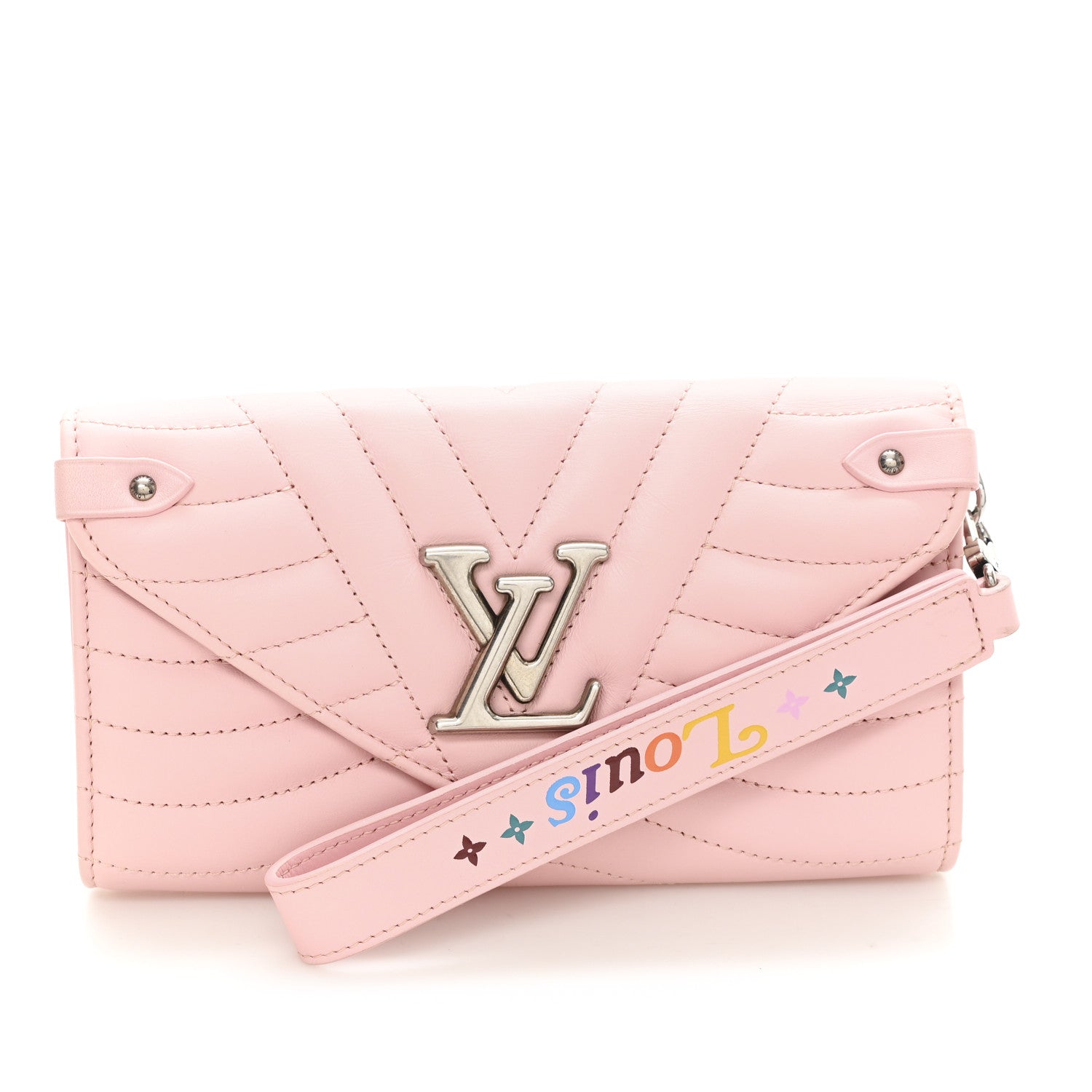 Louis Vuitton Calfskin New Wave Long Wallet Smoothie Pink 1 of 6