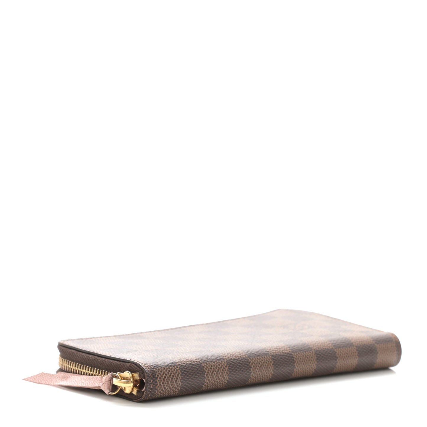 Damier Ebene Clemence Wallet Rose Ballerine