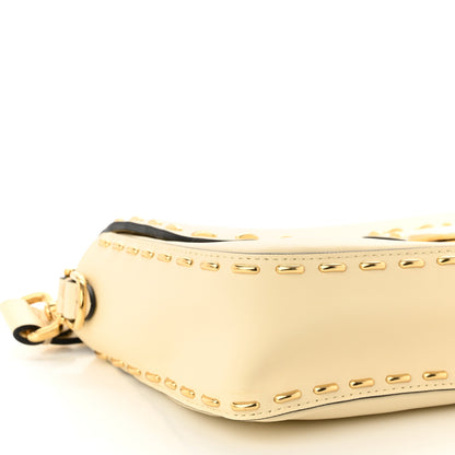 Fendi Vitello King Metal Stitch Baguette Pergamena 8 of 9