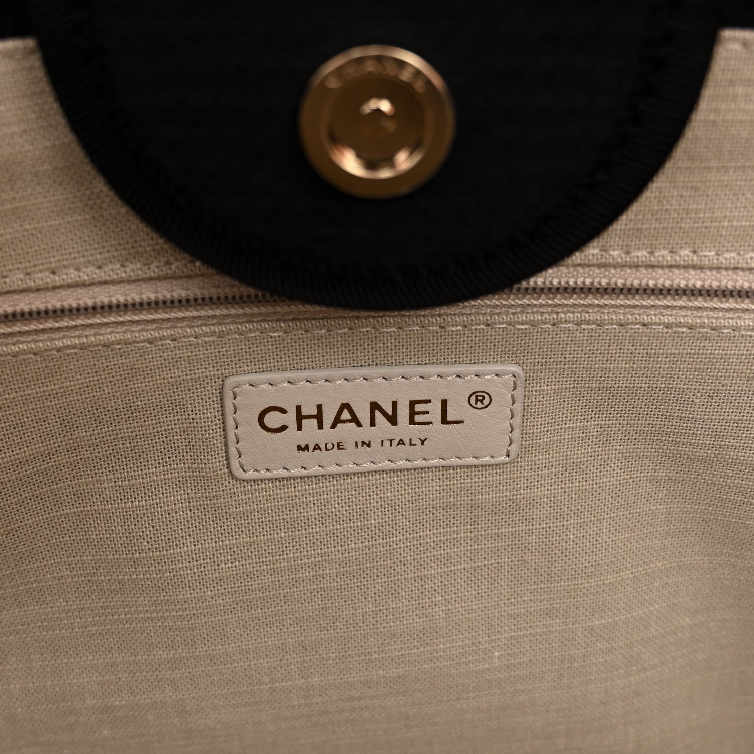 Chanel Mixed Fibers Medium Deauville Tote Black 7 of 11
