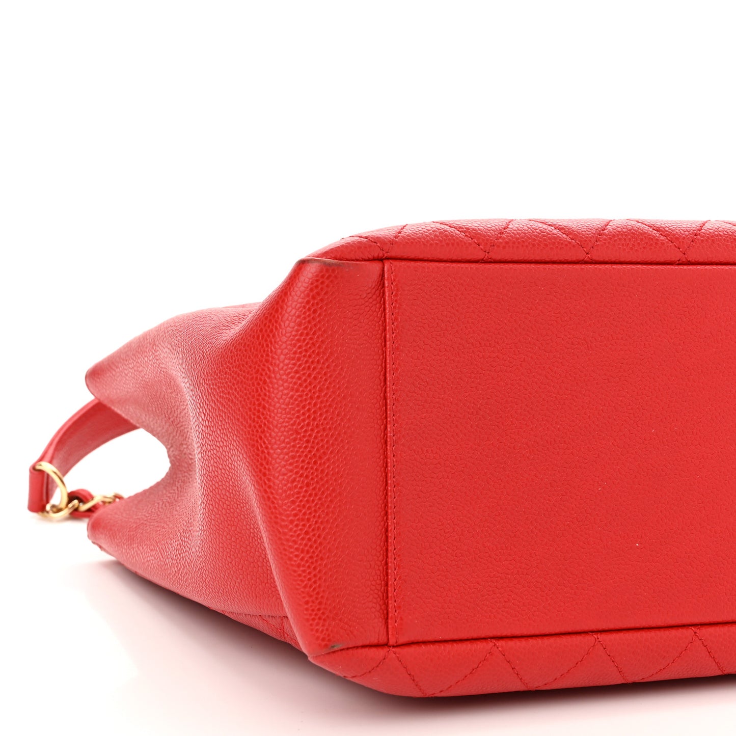 Caviar Quilted Grand Shopping Tote GST Red