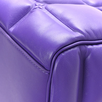 Louis Vuitton Calfskin Puffy Keepall 50 Bandouliere Violet 9 of 9