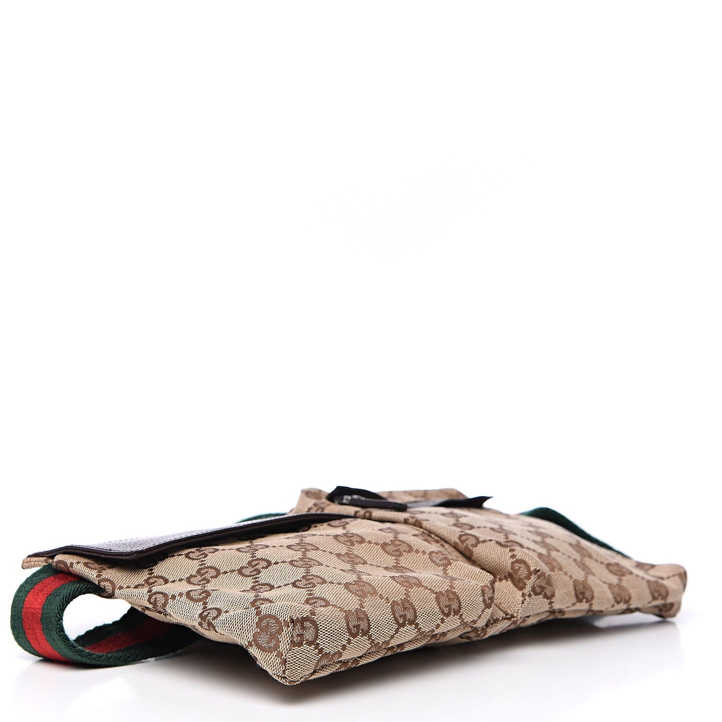 Monogram Web Belt Bag Dark Brown