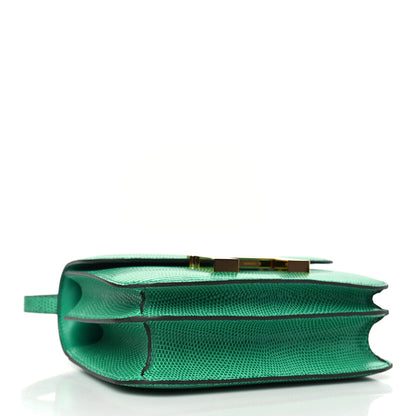Hermes Lizard Constance 18 Menthe 4 of 10