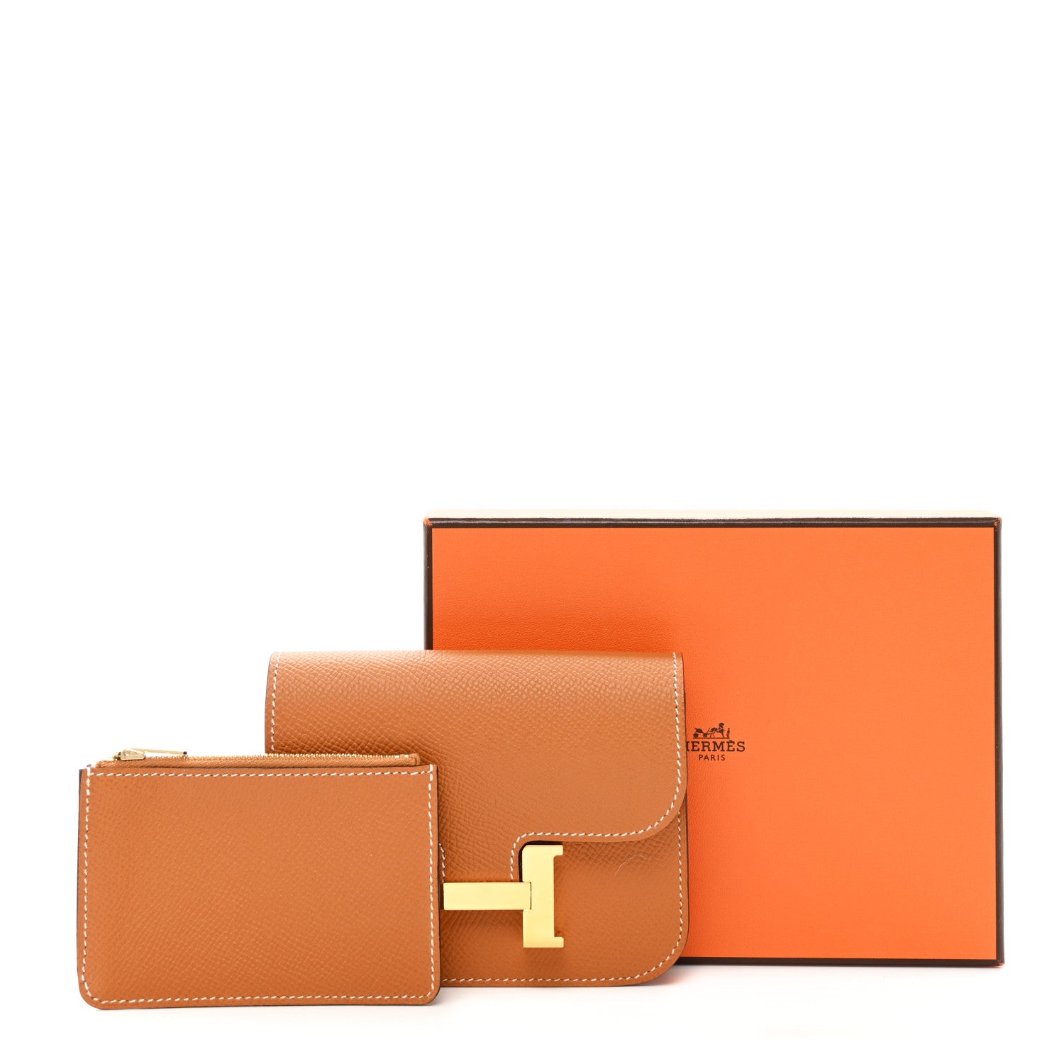 Hermes Epsom Constance Slim Wallet Gold 9 of 9