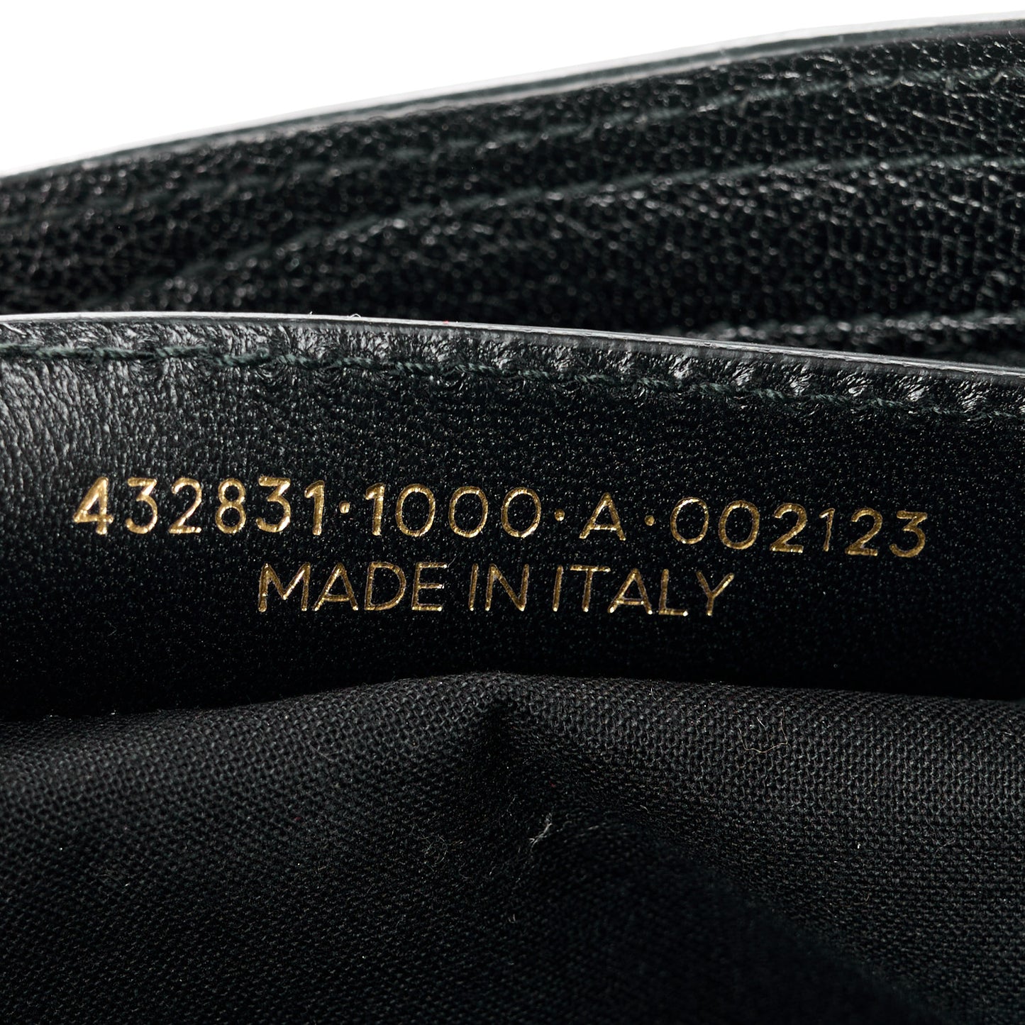 Chevre Gold Metallic Edge Hardware S City Black