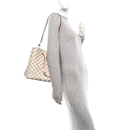 Louis Vuitton Damier Azur Neonoe MM Eau De Rose 2 of 10