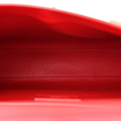 Saint Laurent Smooth Calfskin Manhattan Shoulder Bag Rouge Eros 5 of 13