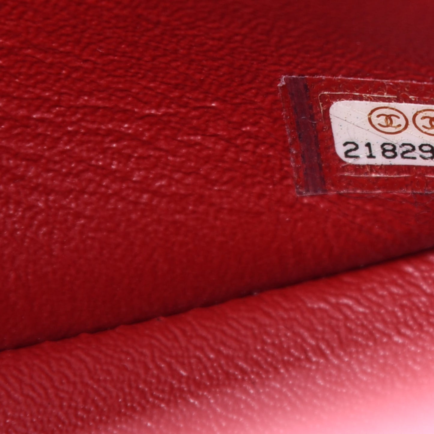 Crumpled Grained Calfskin Quilted Large Two Tone Flap Bag Red
