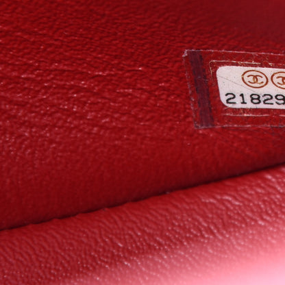 Chanel Crumpled Grained Calfskin Quilted Large Two Tone Flap Bag Red 9 of 10