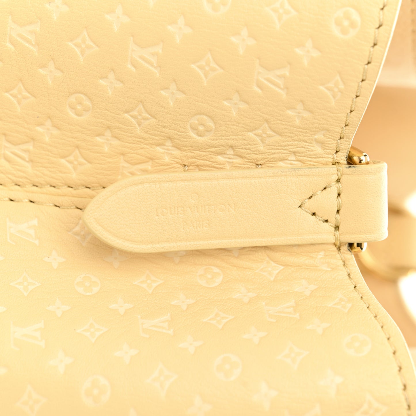 Calfskin Nanogram Embossed Neonoe BB Yellow