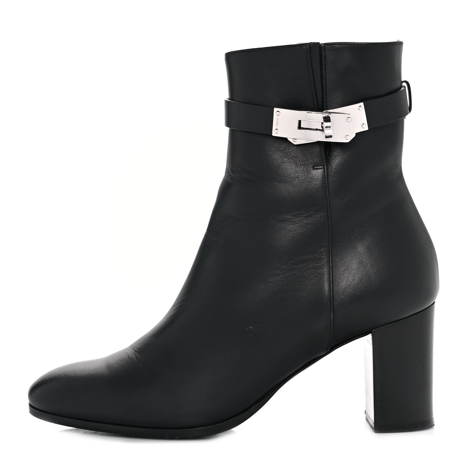 Hermes Calfskin Saint Germain Ankle Boots 37 Black 1 of 8