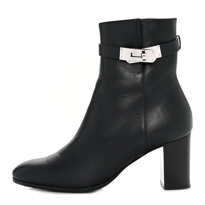 Hermes Calfskin Saint Germain Ankle Boots 37 Black 1 of 8