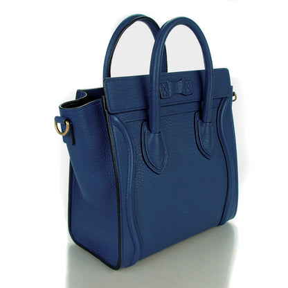 Celine Goatskin Nano Luggage Sea 3 of 8