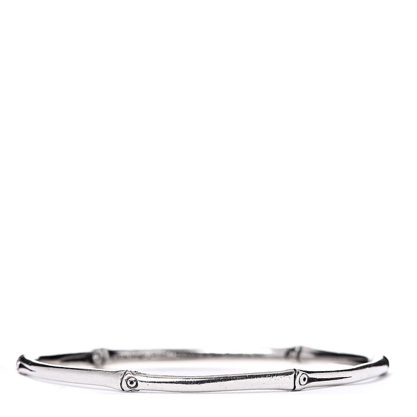 Sterling Silver Slim Bamboo Bangle Bracelet