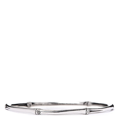 John Hardy Sterling Silver Slim Bamboo Bangle Bracelet 1 of 4