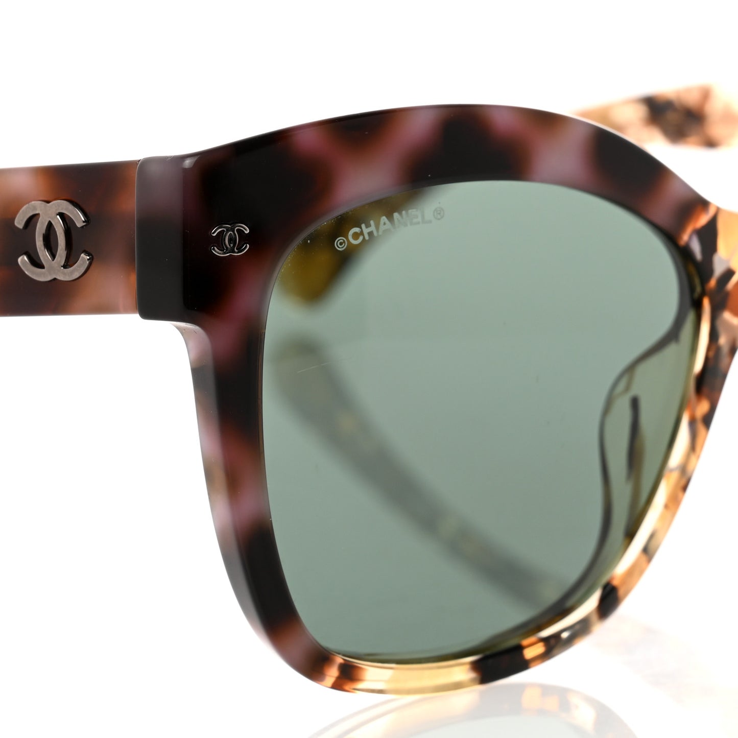 Acetate Square CC Sunglasses 71347A Tortoise