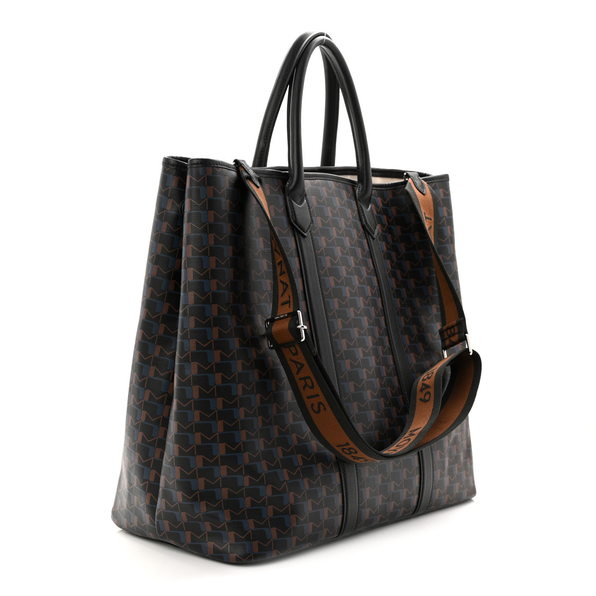 Toile Cabas 48H Maxi Monogram Black Blue