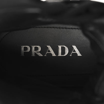 Prada Rubber Technical Knit Fabric Mens Cloudbust Thunder Boots 9 Black 8 of 8
