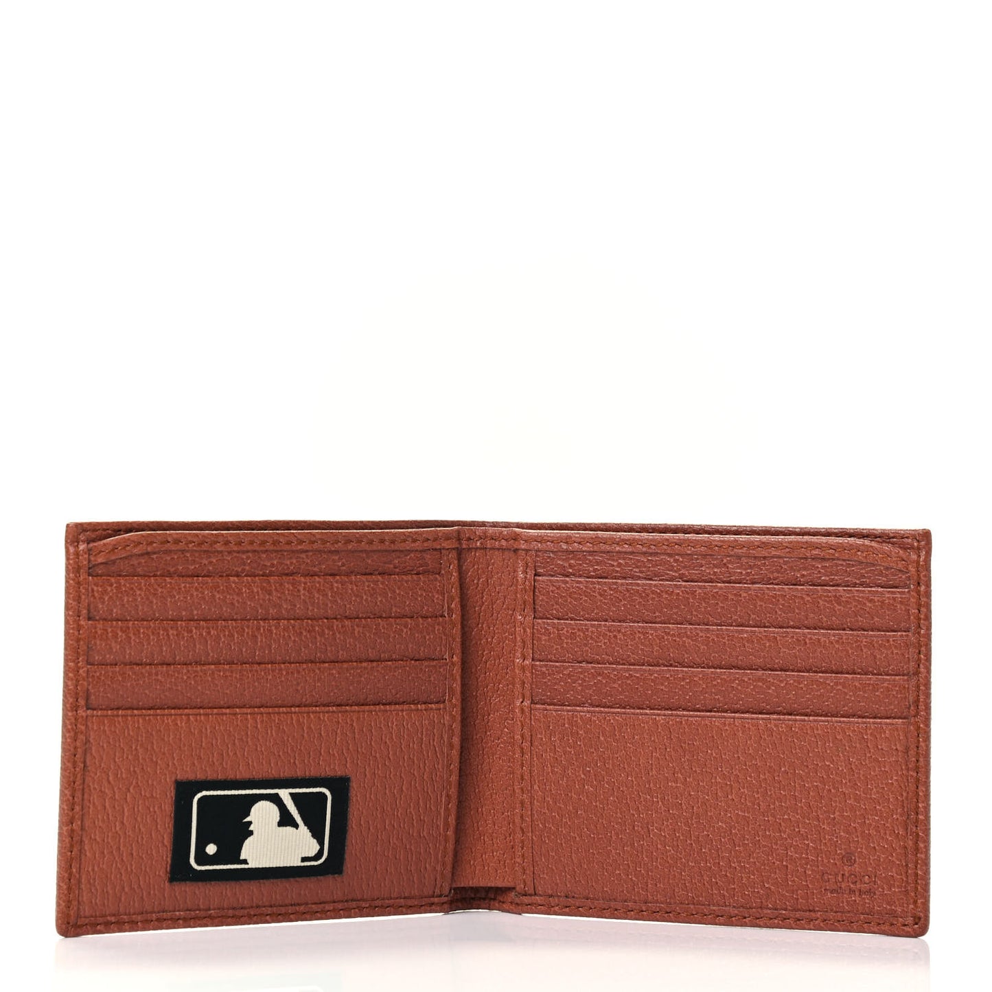 X MLB Monogram NY Yankees Bi-Fold Wallet Beige Ruggine Ivory
