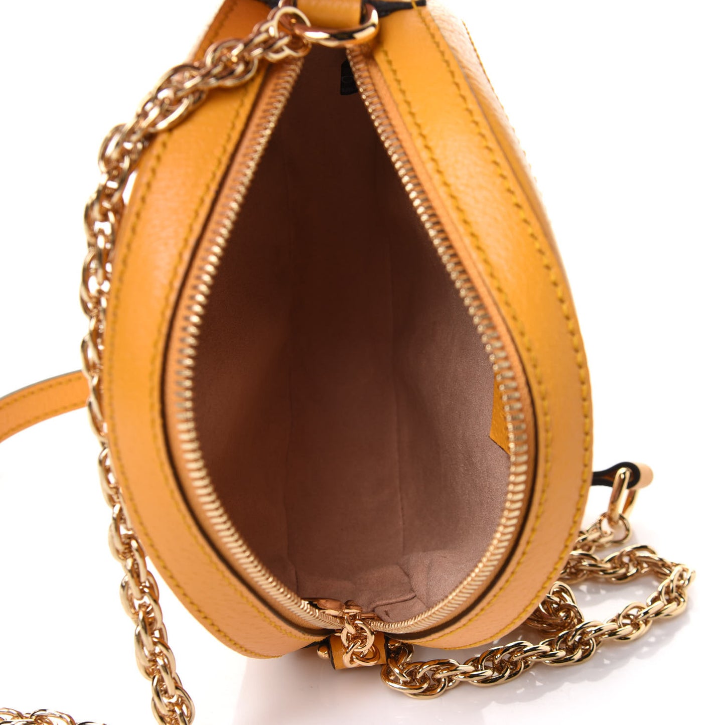 GG Supreme Monogram Flora Web Mini Ophidia Round Shoulder Bag Beige Multicolor Crop