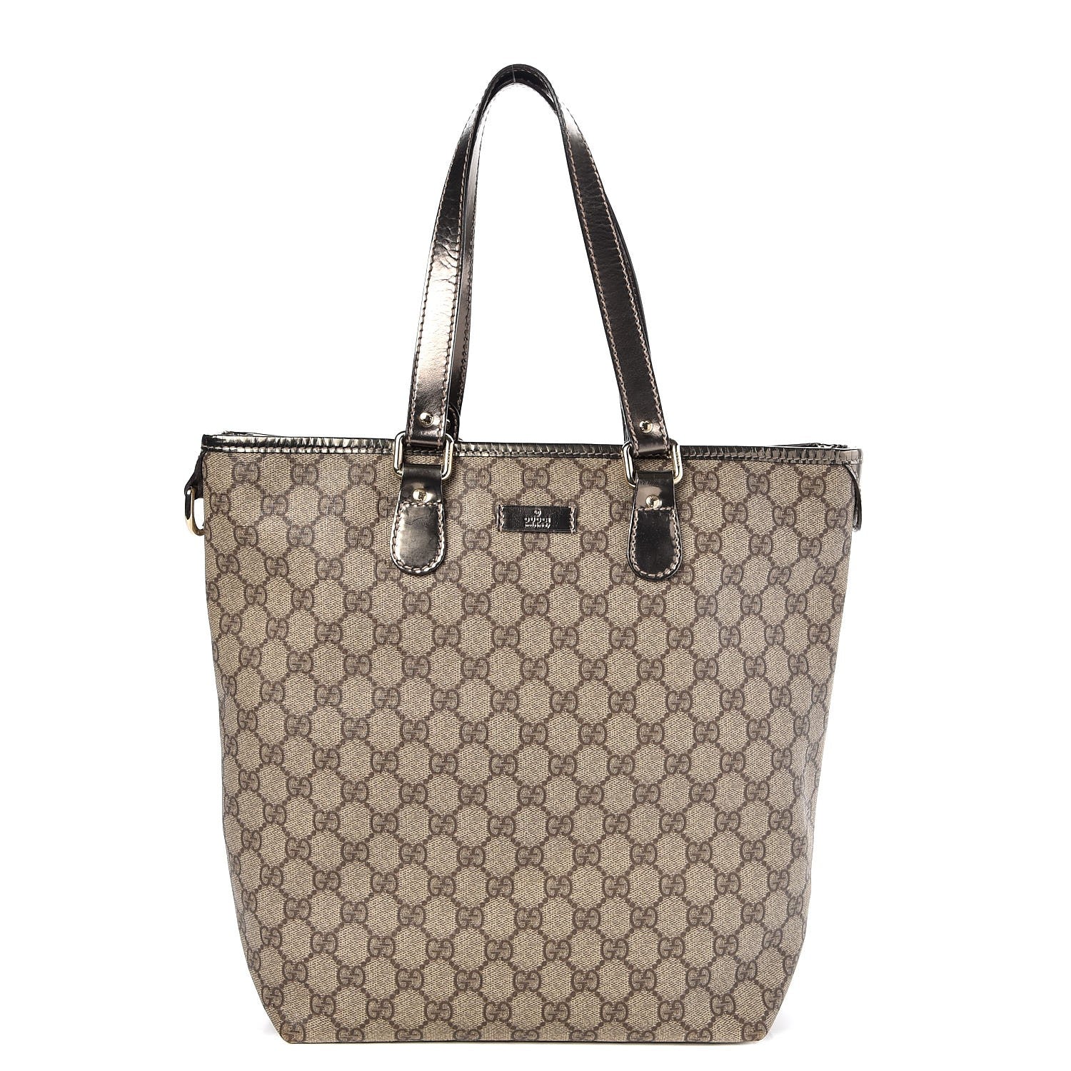 Gucci GG Plus Monogram Medium Joy Tote Gunmetal 1 of 7
