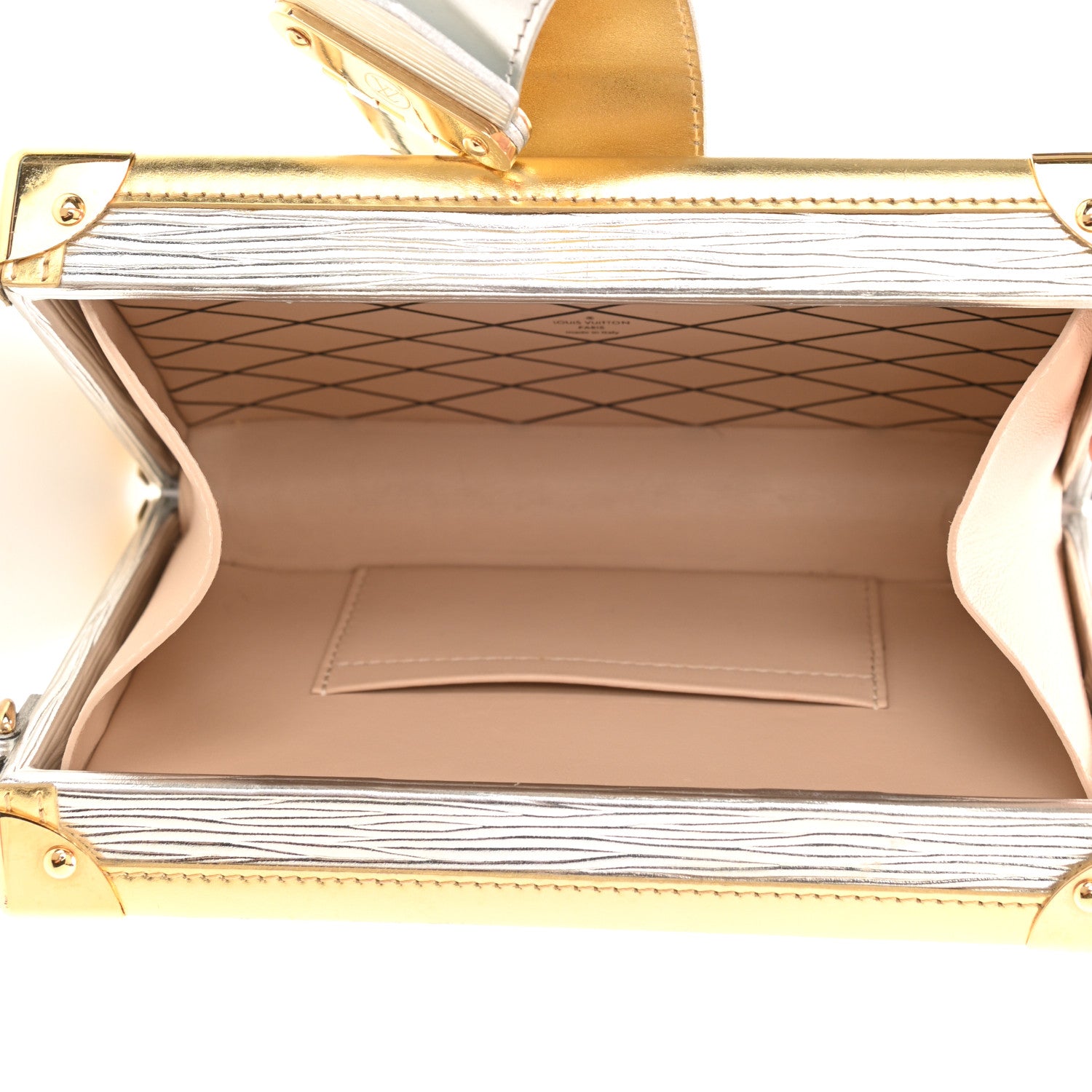 Louis Vuitton Metallic Epi Petite Malle Silver 4 of 6