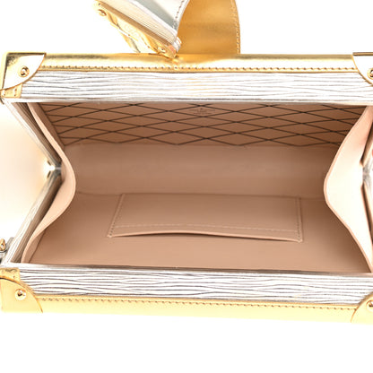 Louis Vuitton Metallic Epi Petite Malle Silver 4 of 6