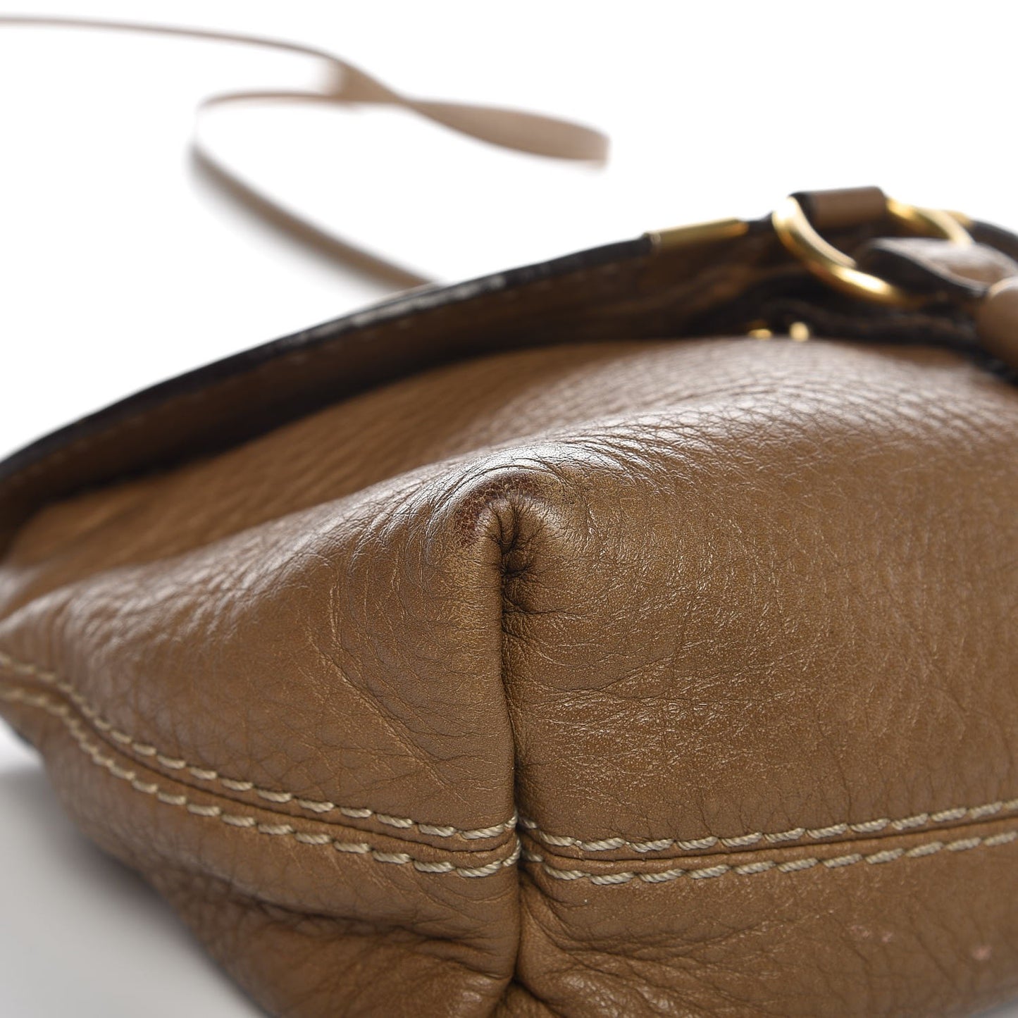 Calfskin Marcie Pochette Crossbody Bag Nut
