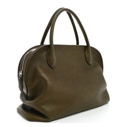 The Row Grained Saddle Calfskin Agnes Bag Truffle 3 of 9