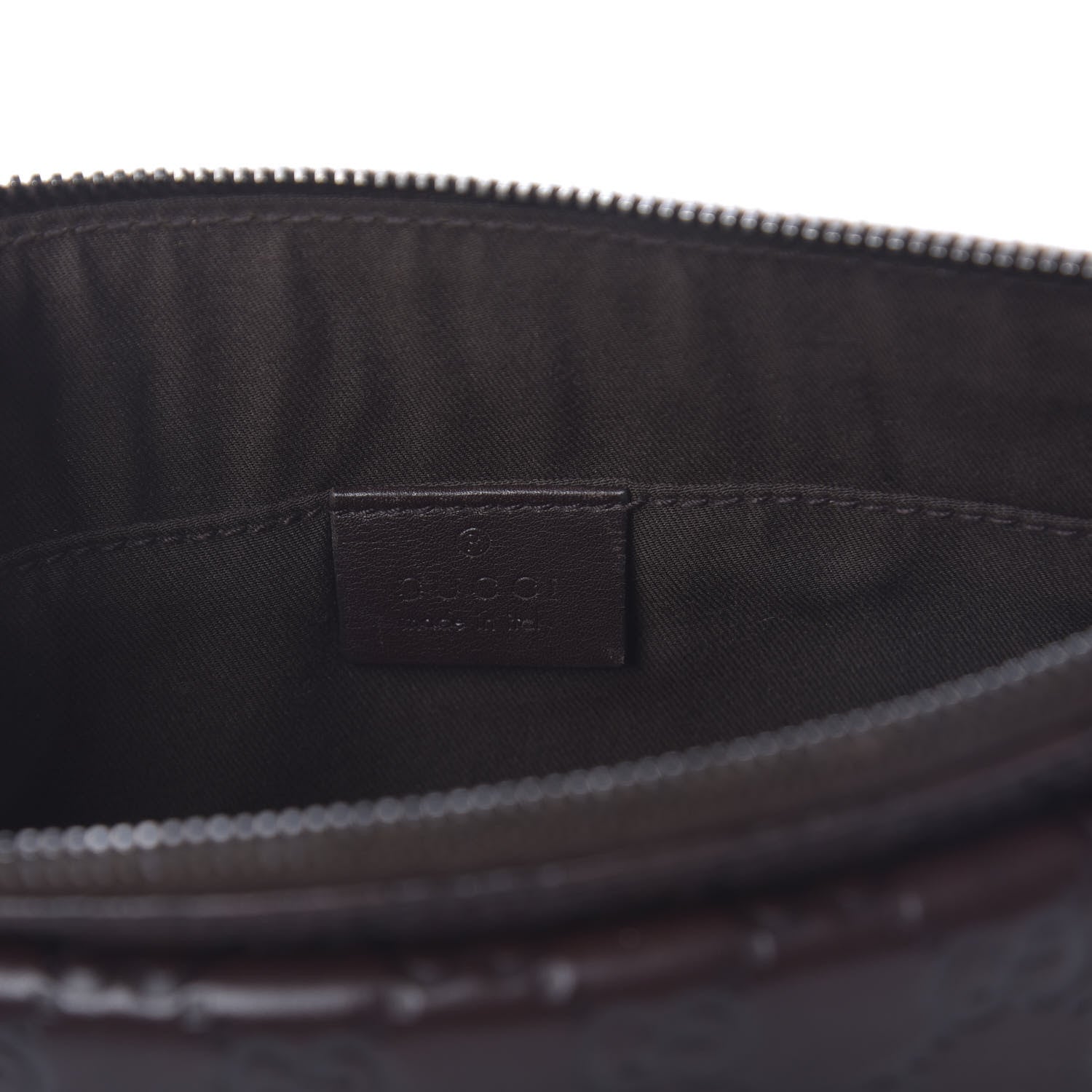 Gucci Guccissima Waist Belt Bag Dark Brown 8 of 10