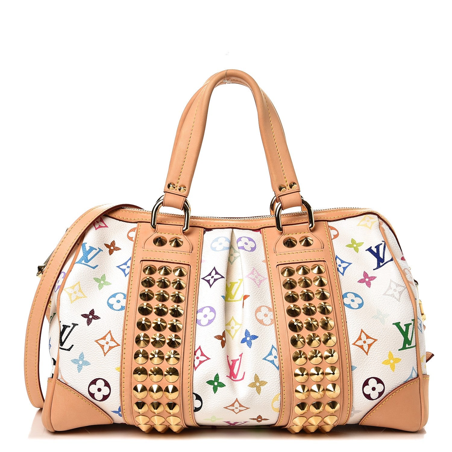 Louis Vuitton Monogram Multicolor Courtney MM White 1 of 10