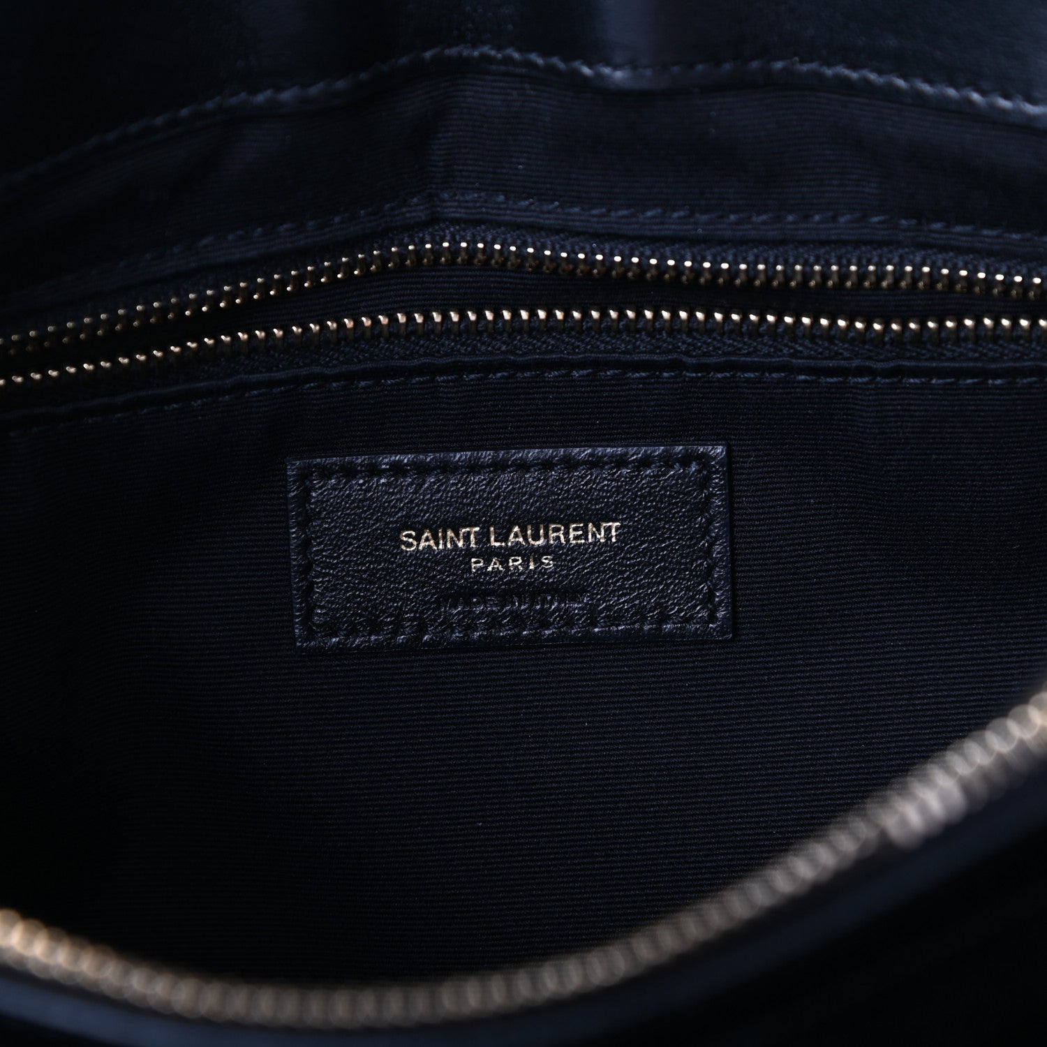Saint Laurent Calfskin Y Quilted Monogram Medium Loulou Chain Satchel Black 6 of 9