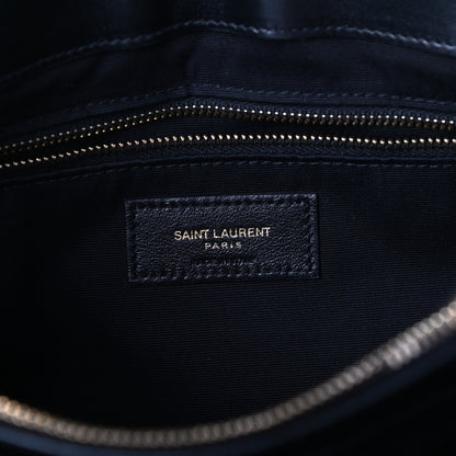 Saint Laurent Calfskin Y Quilted Monogram Medium Loulou Chain Satchel Black 6 of 9
