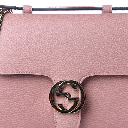 Gucci Dollar Calfskin Interlocking G Top Handle Shoulder Bag Soft Pink 11 of 11