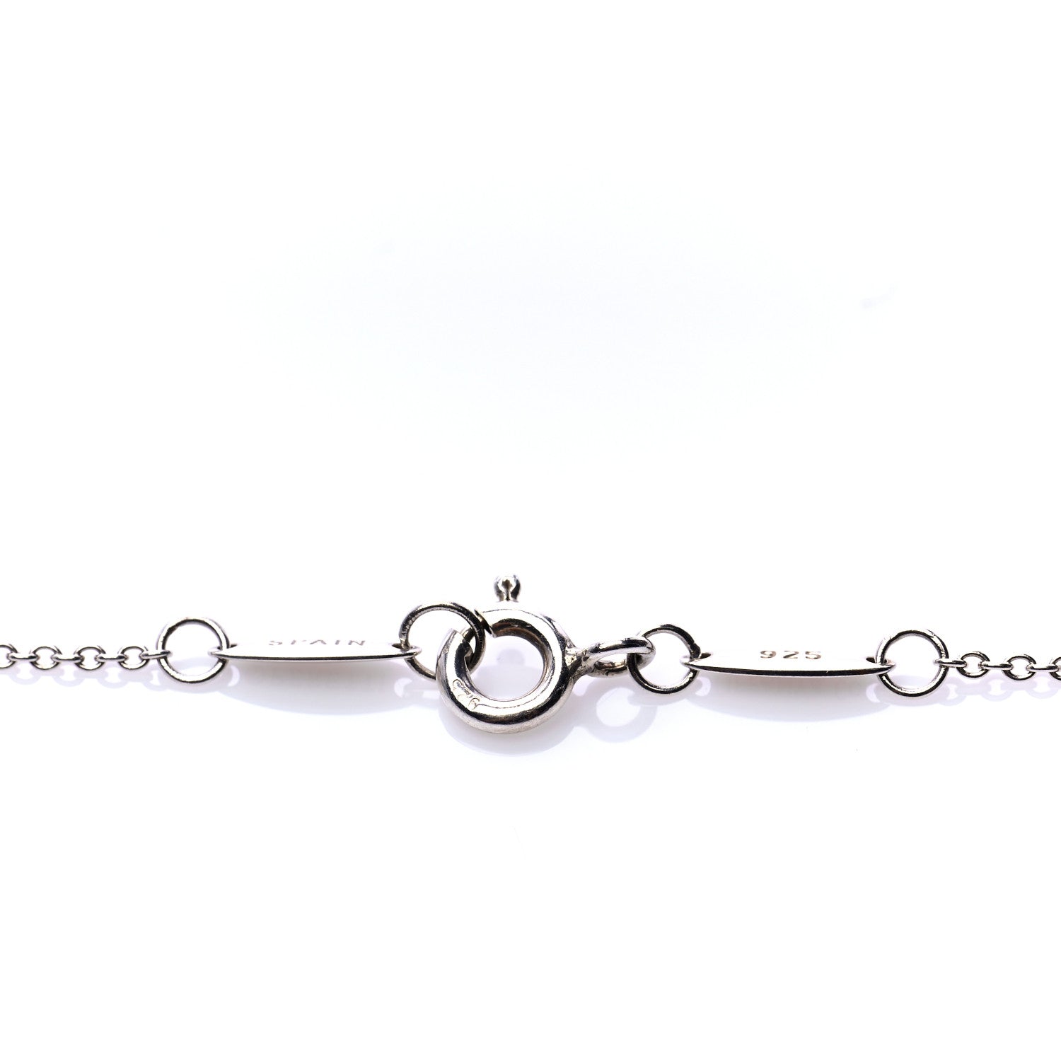 Tiffany Sterling Silver Diamond .05ct Elsa Peretti Diamonds by the Yard Pendant Necklace 5 of 7