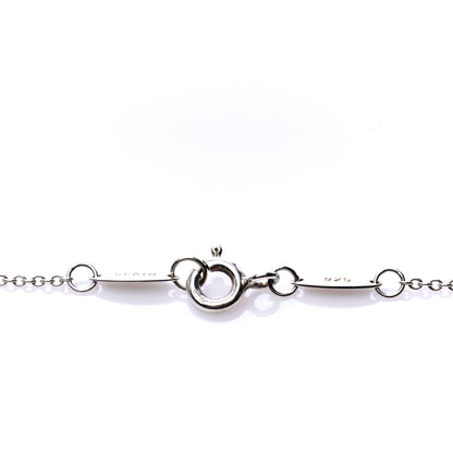 Tiffany Sterling Silver Diamond .05ct Elsa Peretti Diamonds by the Yard Pendant Necklace 5 of 7