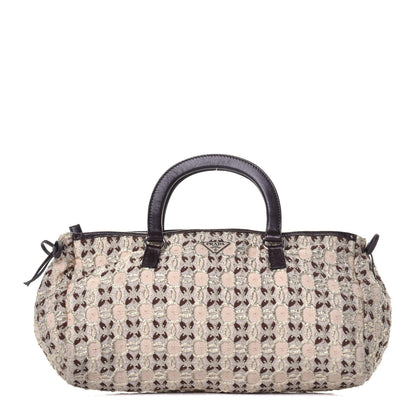 Prada Bow Cloquet Top Handle Bag Avorio 1 of 8