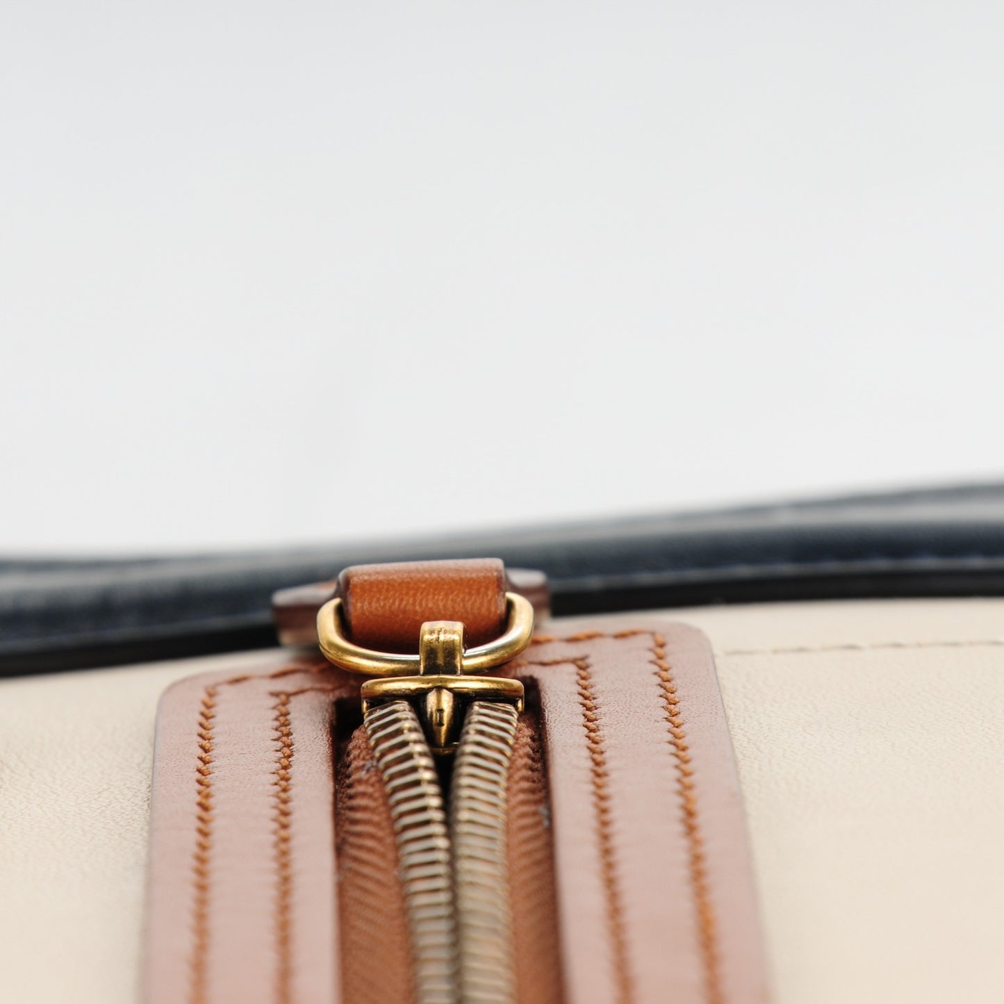 Satin Drummed Calfskin Nano Tri-Color Luggage Seashell