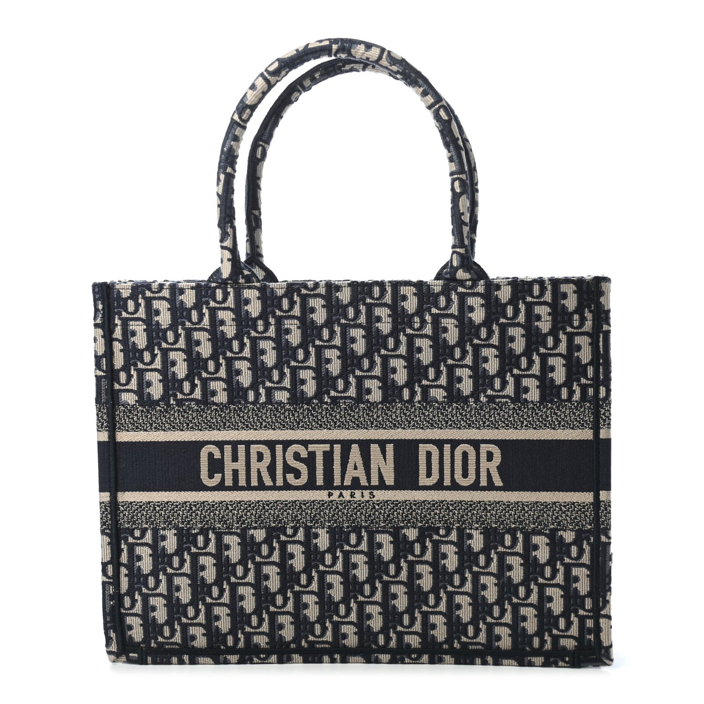 Oblique Medium Book Tote Blue Multicolor