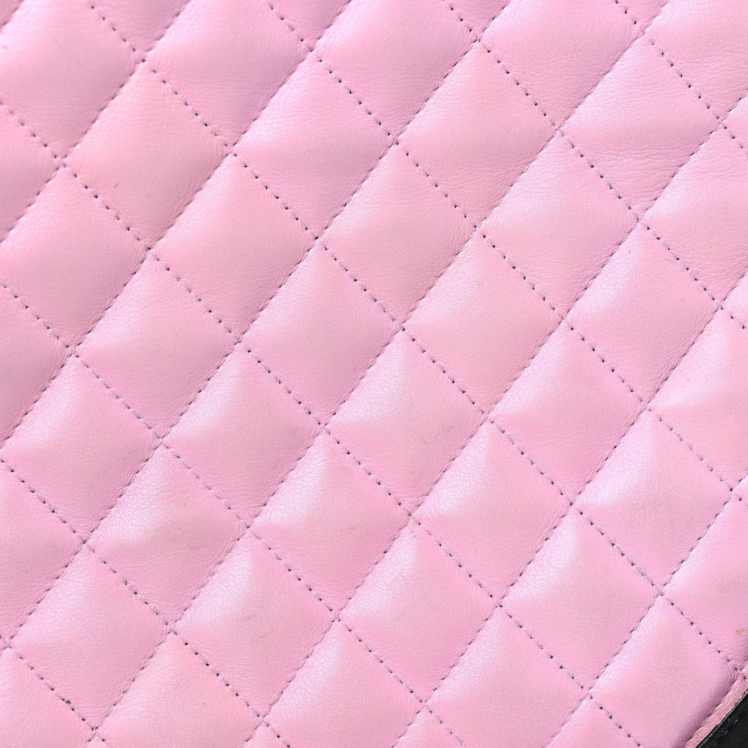 Chanel Calfskin Quilted Large Cambon Tote Pink Black 16 of 20