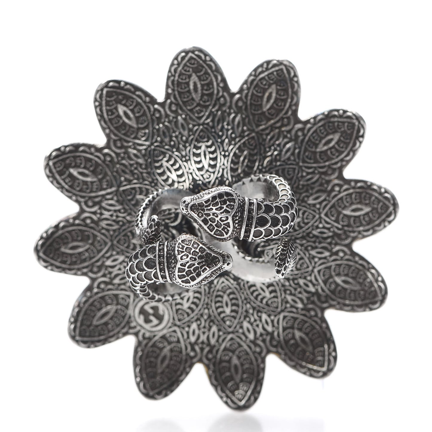 Sterling Silver Resin Flower Ring Turquoise 54 7