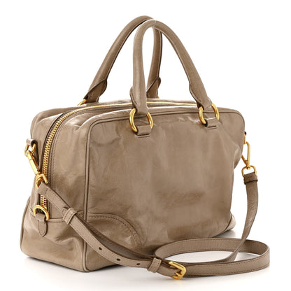 Prada Vitello Shine Bauletto Cammeo 3 of 13