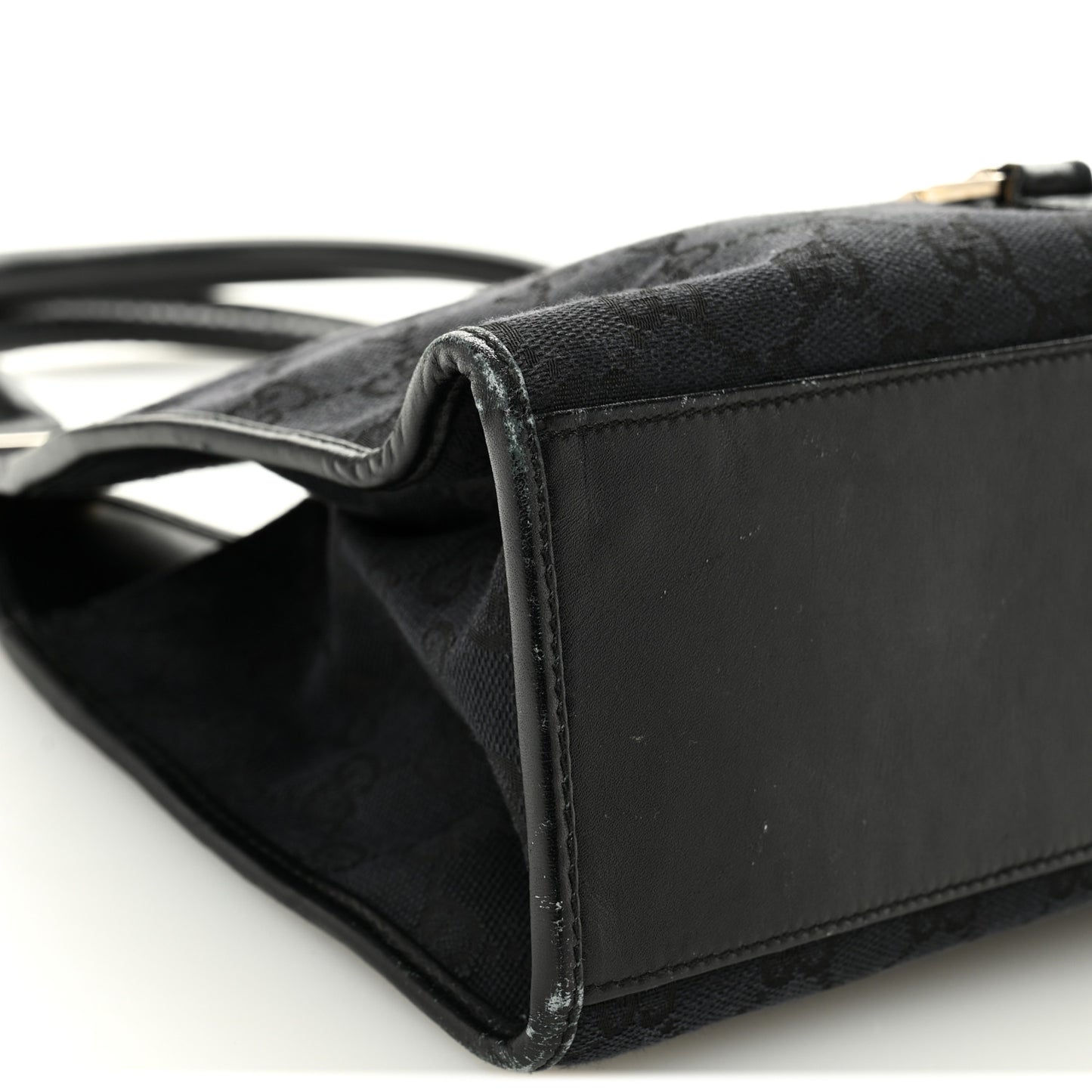 Monogram Bardot Shoulder Bag Black