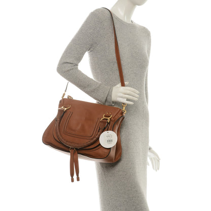 Chloe Calfskin Medium Marcie Satchel Tan 2 of 6