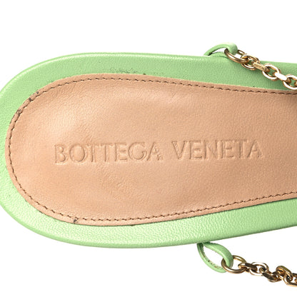 Bottega Veneta Lambskin Stretch Chain Strap 90mm Sandals 38 Pistachio 8 of 8