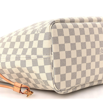 Louis Vuitton Damier Azur Neo Neverfull MM Rose Ballerine 10 of 11