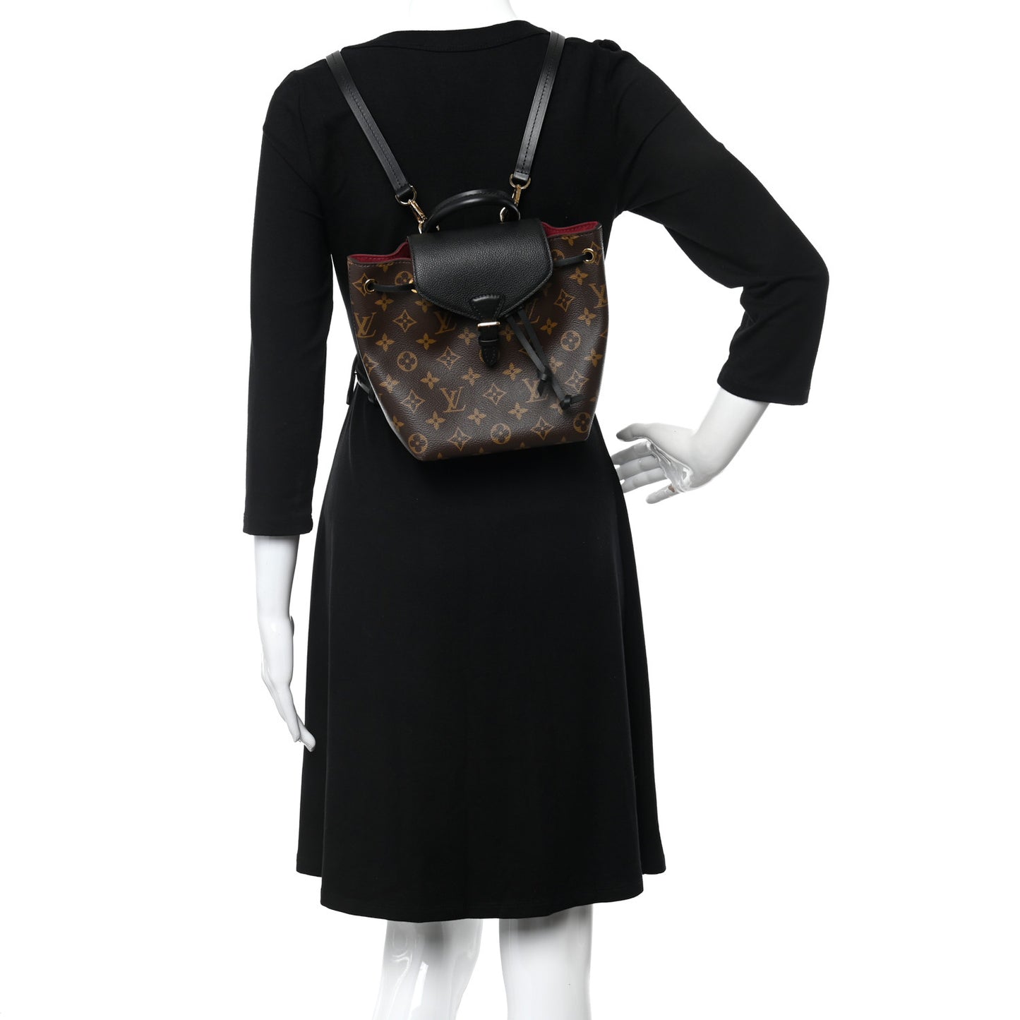 Monogram BB Montsouris NM Backpack Black